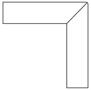 Mitre edge